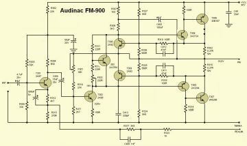 Audinac FM 900 schematic circuit diagram